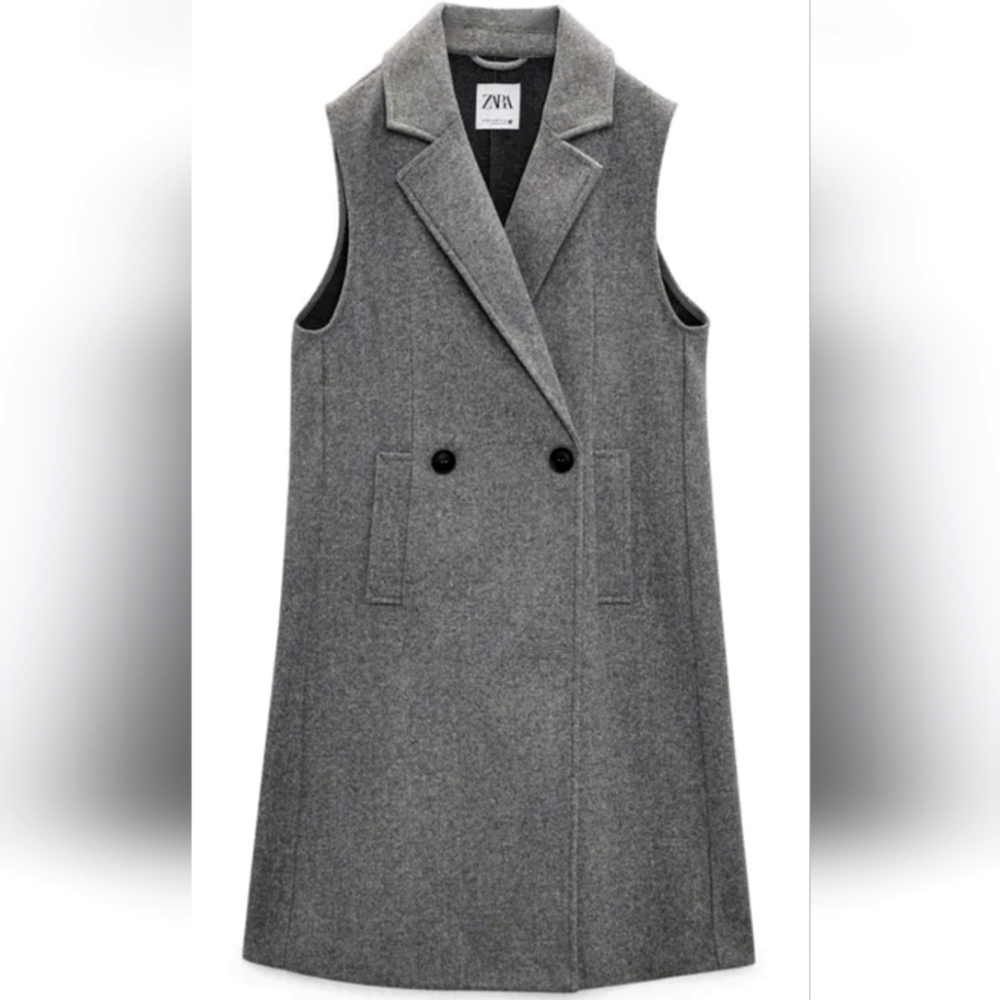 ZARA WOMAN NEW COLLECTION FALL WINTER 2022 LONG VEST